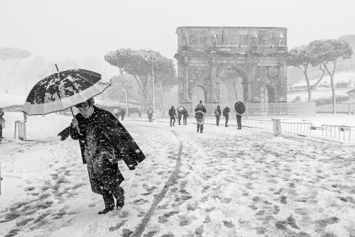 Snow in Rome, 2018