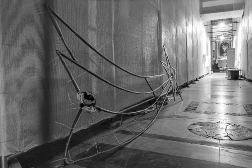 Fallen star, St. Augustin Church, March 2026.