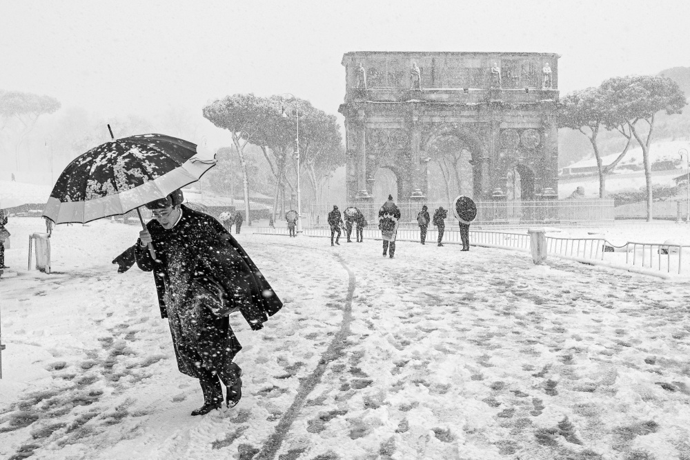Snow in Rome, February 2018.
