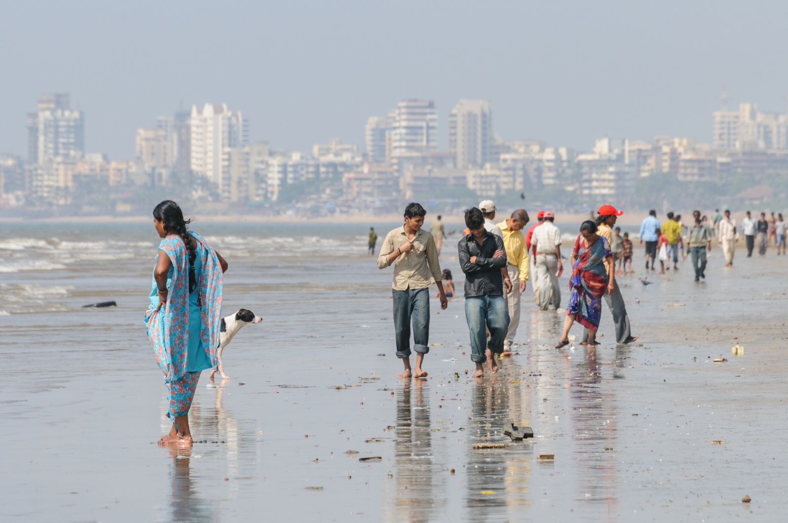 Mumbai, la spiaggia.