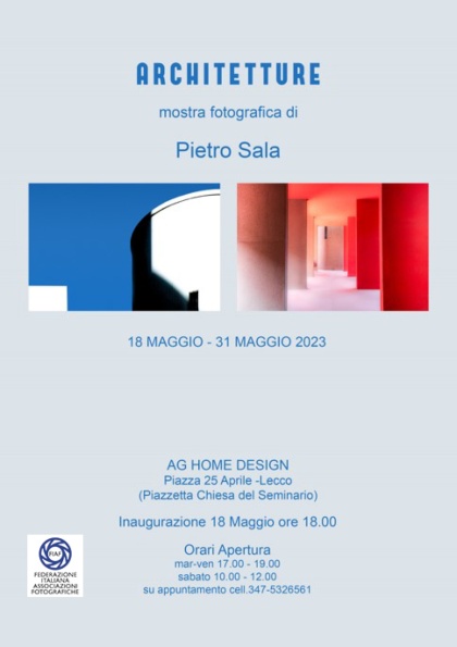 Mostra "Architetture" Galleria AG HOME DESIGN" Lecco